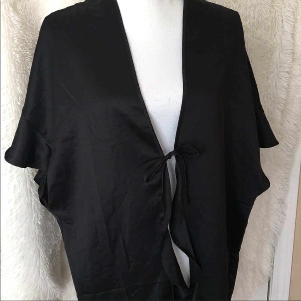 Victoria’s Secret Black Open Front Robe